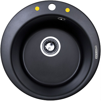 Кухонная мойка Zigmund & Shtain KREIS 480 ЧЕРН.БАЗАЛЬТ