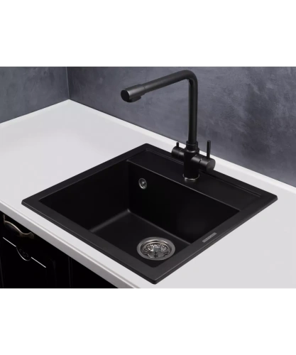 Кухонный смеситель Kuppersberg Geo KG2385CR BLACK METAL
