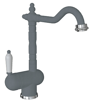 Кухонный смеситель Florentina Ода Серый шёлк