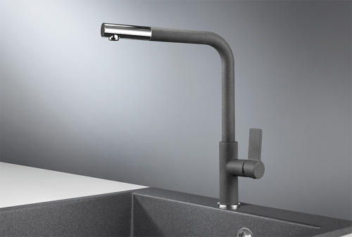 Смеситель для кухни Granula GR-2501, графит