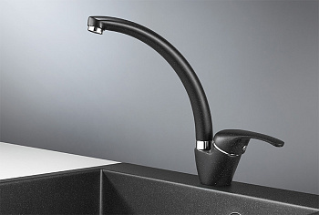 Смеситель для кухни Granula GR-2024, чёрный