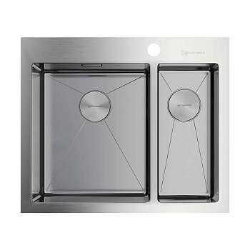 Мойка Omoikiri Akisame 60-2-L-IN нерж. сталь/нержавеющая сталь