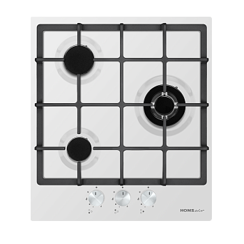 Газовая варочная панель HOMSair HGE433TGCWH