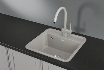 Кухонная мойка Granula Стандарт кварц ST-5001, базальт