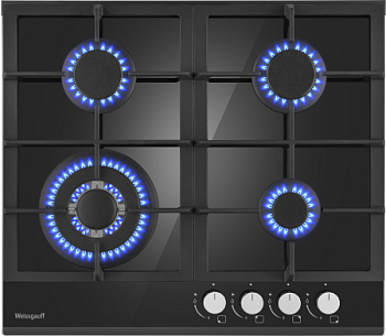 Газовая панель Weissgauff HGG 641 BGh Nano Glass