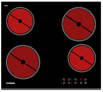 Варочная поверхность Hyundai HHE 6460 BG
