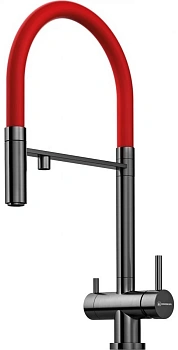 Смеситель Omoikiri Kanto-PVD-GM латунь/вороненая сталь