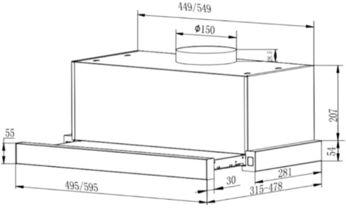 Вытяжка FRANKE TOUCH WH 60