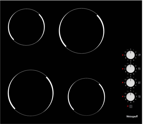 Стеклокерамическая панель Weissgauff HV 640 BK