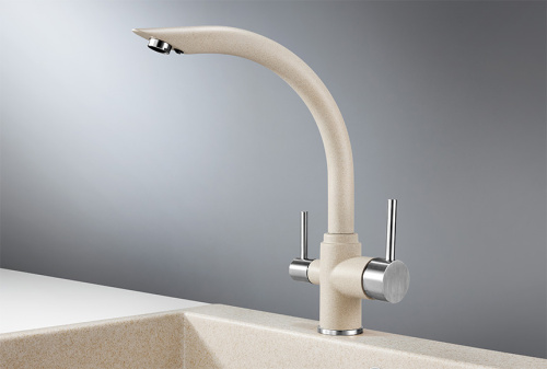 Смеситель для кухни Granula GR-2304, пирит