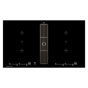 Индукционная варочная панель с вытяжкой Kuppersbusch KMI 9800.0 SR Black Chrome