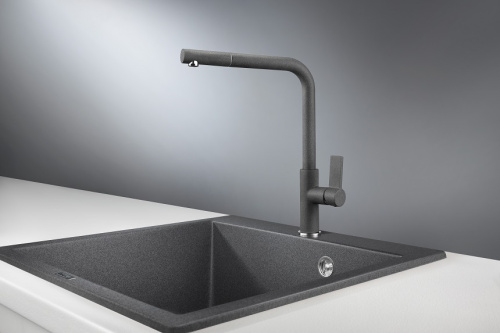 Смеситель для кухни Granula GR-2502, графит