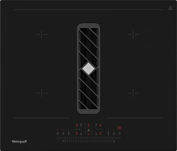 Стеклокерамическая панель с вытяжкой Weissgauff HI 600 BSCM Premium Air (1 из 2 мест)