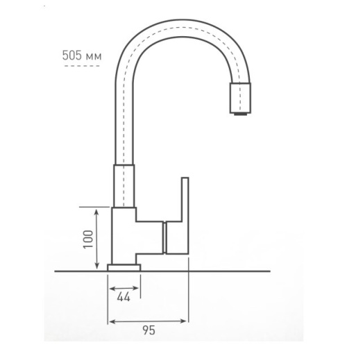 Смеситель Zigmund & Shtain 2400B ZS МЛЕЧН.ПУТЬ
