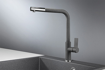 Смеситель для кухни Granula GR-2501, графит