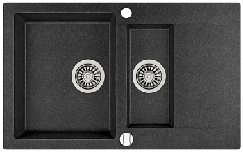 Мойка гранит. Teka CLIVO 60 B-TQ 1 1/2 B 1D ONYX B