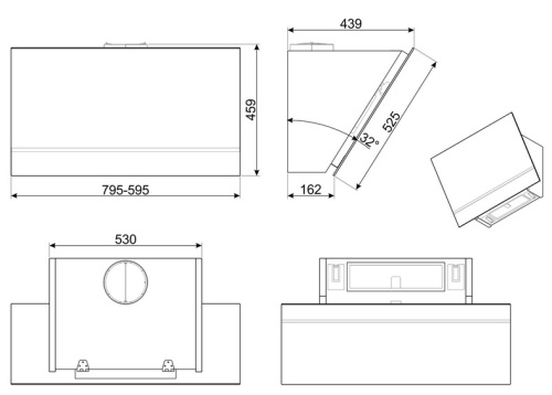 Вытяжка Smeg KV26N