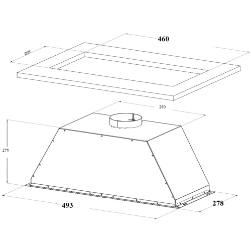 Кухонная вытяжка VARD VFG663PK