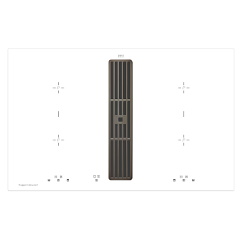 Индукционная варочная панель с вытяжкой Kuppersbusch KMI 8500.0 WR Black Chrome