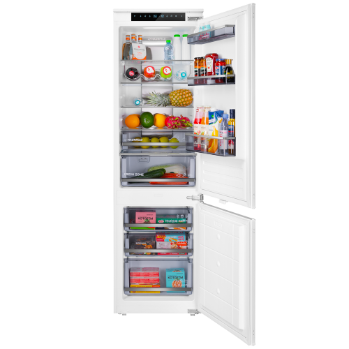 Холодильник-морозильник встраиваемый MAUNFELD MBF17754NFWHGR LUX