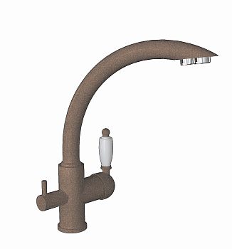 Кухонный смеситель Florentina Шале Коричневый