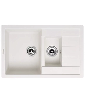 Кухонная мойка Kuppersberg MODENA 1,5B1D WHITE ALABASTER