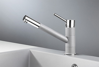 Смеситель для кухни Granula GR-0010, алюминиум