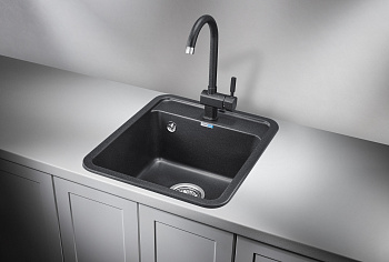 Кухонная мойка Granula Стандарт кварц ST-4202, чёрный
