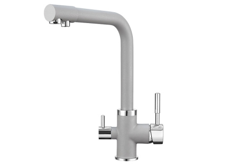 Смеситель для кухни Granula GR-2015, алюминиум