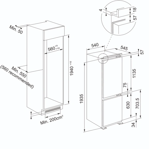Холодильник Franke FCB 360 V NE D