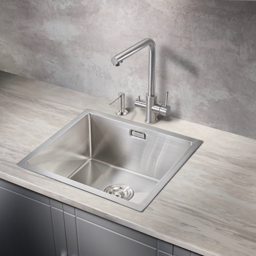 Мойка для кухни Milacio Denia 48 Steel сталь нержавеющая