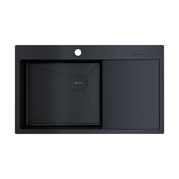 Мойка Omoikiri Akisame 86-L Side-GB нерж. сталь/графит