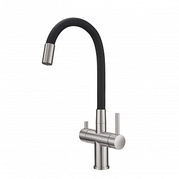 Смеситель для кухни Milacio Ultra 560 нержавеющая сталь