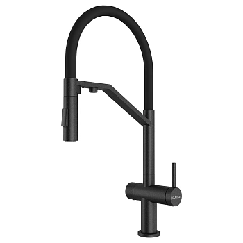 Смеситель для кухни Paulmark ZENDER, черный, Ze213155-BLM