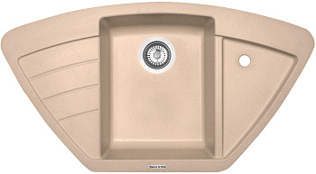 Кухонная мойка Zigmund & Shtain ECKIG 900 ТОПЛ.МОЛОКО