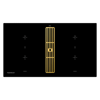 Индукционная варочная панель с вытяжкой Kuppersbusch KMI 9850.0 SR Gold