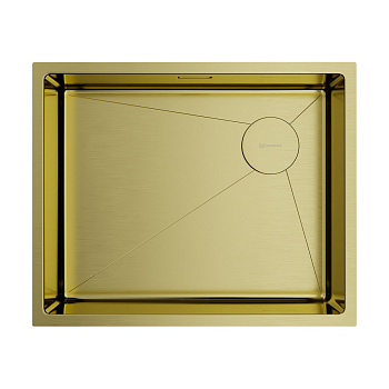 Мойка Omoikiri Taki 54-U/IF Side SF-LG нерж. сталь/светлое золото