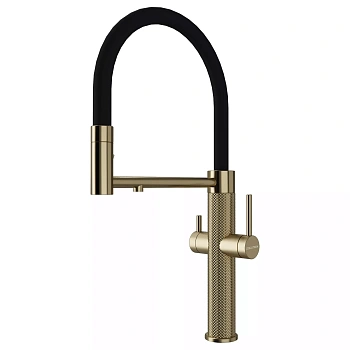 Смеситель для кухни Paulmark NEXUS DIAMOND, светлое золото, Nd613999-LG-Starke