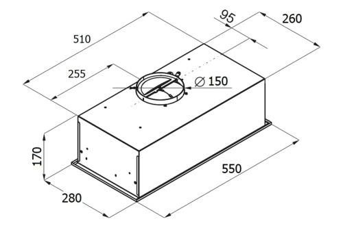 Вытяжка Monsher INNA 55 B