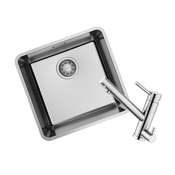 Комплект Omoikiri Omi 43-U/I-IN Ultra + Смеситель Tonami-BN