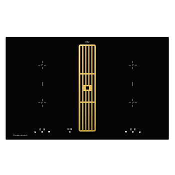 Индукционная варочная панель с вытяжкой Kuppersbusch KMI 8500.0 SR Gold