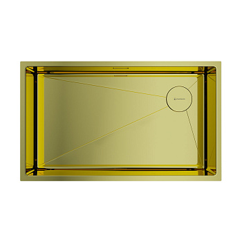 Мойка Omoikiri Taki 74-U/IF Side-LG нерж. сталь/светлое золото