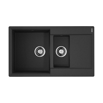 Мойка Omoikiri Daisen 86-2-BL Artgranit/черный