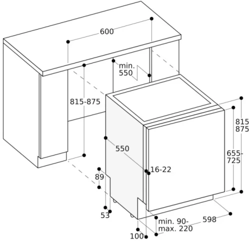Встраиваемая посудомоечная машина Gaggenau DF480101
