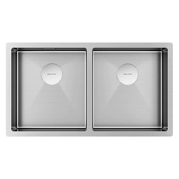 Мойка Paulmark NEXT 78/2 UNI, PM207844-BS, брашированная нерж. сталь