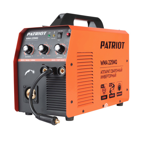 Полуавтомат сварочный инверторный PATRIOT WMA 225MQ MIG/MAG/MMA