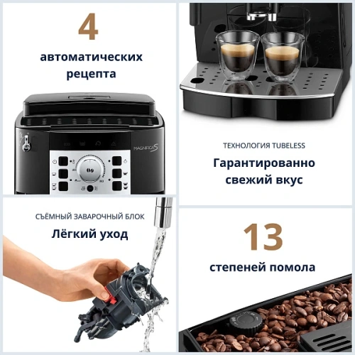 Кофемашина Delonghi ECAM21.110.B (Черный) 