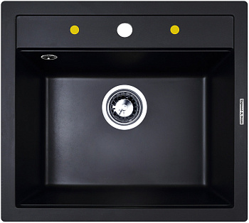 Кухонная мойка Zigmund & Shtain PLATZ 560 ЧЕРН.БАЗАЛЬТ