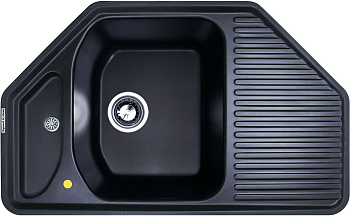 Кухонная мойка Zigmund & Shtain ECKIG 800 ЧЕРН.БАЗАЛЬТ