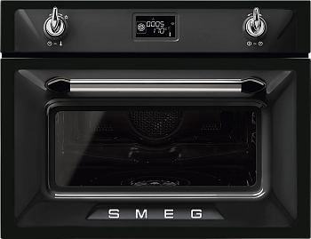 Компактный духовой шкаф с пароваркой Smeg SF4920VCN1